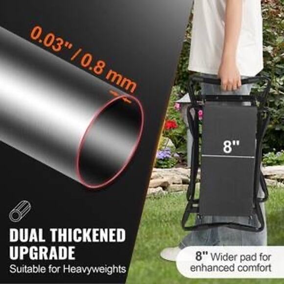 NIB Gardening Kneeling Bench with Tool Pouches - Picture 2 of 9